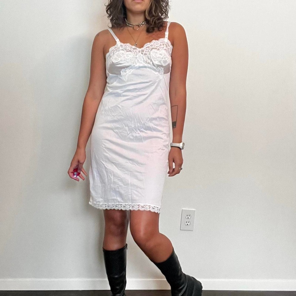 Vintage slip dress beautiful cream